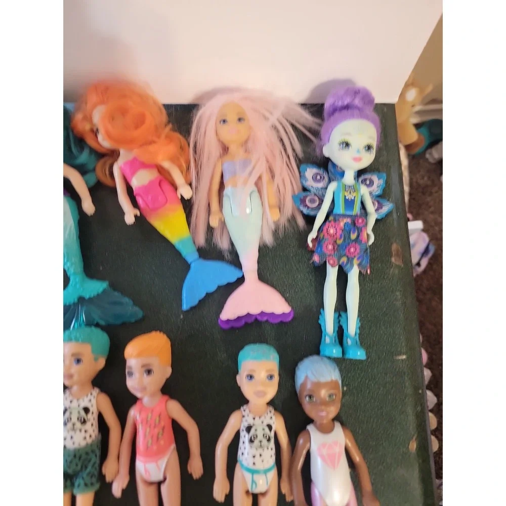 Mattel Barbie Dreamtopia Color Reveal Chelsea Darin boy  Kelly Mermaid lot